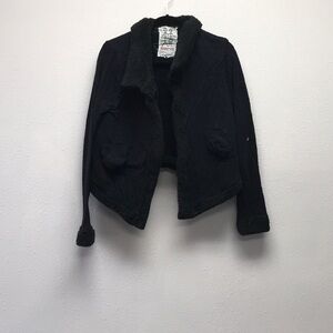 Pete & Greta for Johnny Was Black Fleece Teddy Jacket